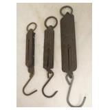 Lot of 3 Antique Scales