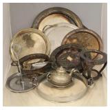 Lot of Assorted Pewter & Silver Plated Items