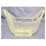 Signed Heisey Glass Droop Vase, #1558 Oval Vase
