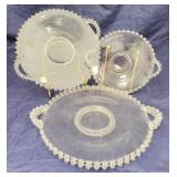 Imperial Candlewick Glass Plates