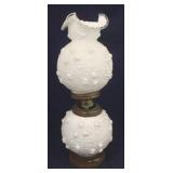 Vintage Fenton Milk Glass Lamp - AS IS