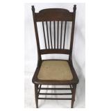 Oak spindle back side chair
