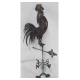 Copper Rooster Weathervane - 61" tall