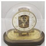 Vintage Kundo Glass Dome Clock with Base