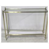 Modern History brass console table
