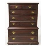 Kincaid mahogany chest on chest