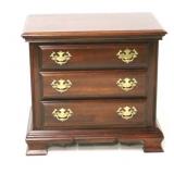 3 Drawer mahogany bedside stand