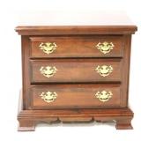 3 Drawer mahogany bedside stand