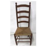 Ladder back rush seat chair