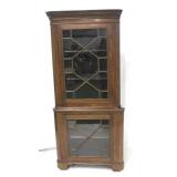 Chippendale mahogany corner cabinet