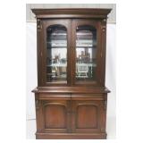 Victorian double door bookcase