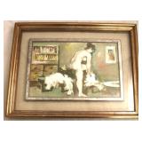 Framed Oil on Board, signed