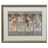 Four Seasons by Alphonse Mucha
