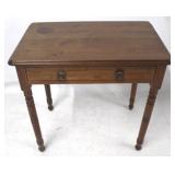 Turned leg one drawer stand