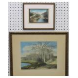 2 Wallace Nutting Hand Tinted Photographs