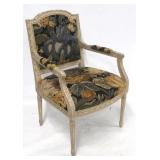 Painted decorative arm chair