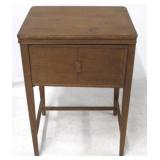 White sewing machine stand