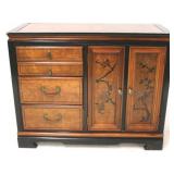Bassett Asian server with ebonized trim