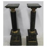 Pair Marble Pedestals