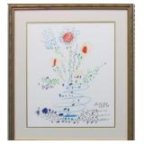 Summer Bouquet Silkscreen by Pablo Picasso
