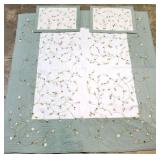 Appliqued Quilt Set w/ 2 Shams by Sunham