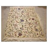 Hade Made Crewel Embroidery Bed Cover