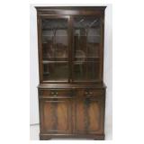Mahogany double door bookcase