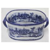 Large Blue/White Tub - 9 x 18 x 12.5