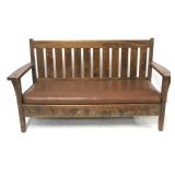 Mission style vintage sofa