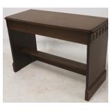 Victorian mahogany lift top organ bench