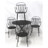Metal outdoor dinette set