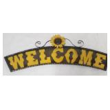 "Welcome" Metal Sign