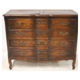 French carved 4 drawer chest