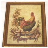 Framed Rooster Print