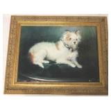 Portrait of Dog in gilded frame