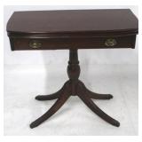 Duncan Phyfe mahogany lift top game table