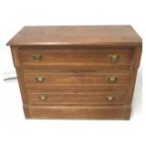 Victorian 3 drawer chest