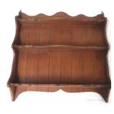 Wooden what not hanging shelf