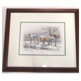 "Neighbors" by William Mangum Framed Print