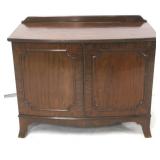 Mahogany double door cabinet