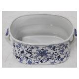 Large Blue/White Tub - 9 x 18 x 12.5