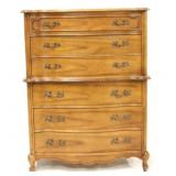 Bassett French carved chest on chest