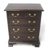 2 Over 3 mahogany chest