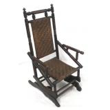 Carved Victorian platform rocker