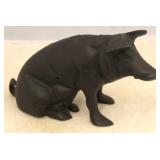 Cast iron pig bank