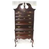 Bassett mahogany Queen Anne highboy
