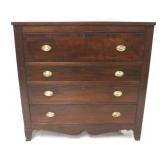 Mahogany graduated drawer chest