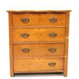 4 Drawer oak chest