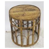 Round Bamboo Table