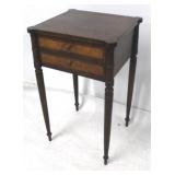 Sheraton turned leg 2 drawer stand